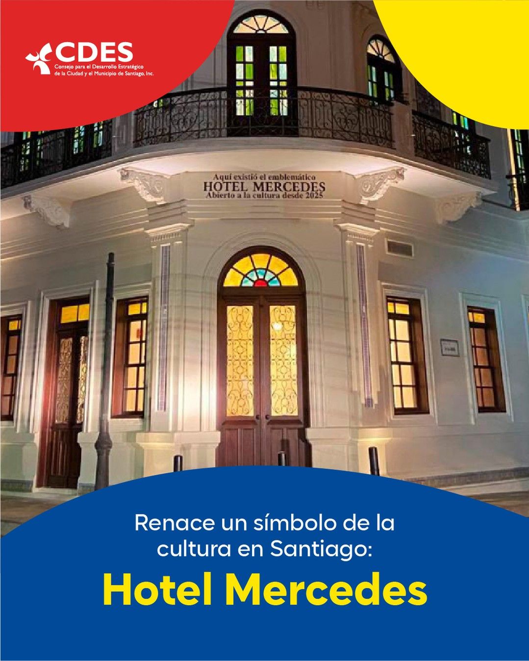 El Hotel Mercedes reabre como espacio cultural tras más de 30 años